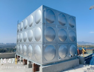 长沙医学院消防水箱项目现场